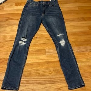 Dark denim jeans (really stretchy)